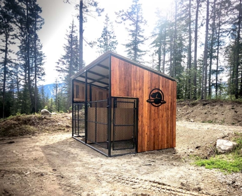 Double-Bay wood shed for Mt. Revelstoke National Park, Parks Canada