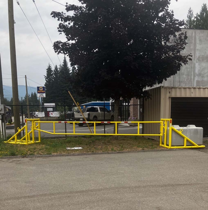 Score Construction portable vehicle access gate Score Construction portable vehicle access gate