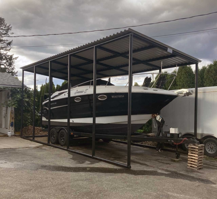 Boat storage for 28ft cruiser undercover for winter Boat storage for 28ft cruiser undercover for winter
