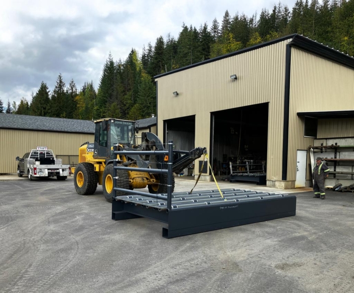 Drive-over electrified bear guard preparing for delivery Drive-over electrified bear guard preparing for delivery